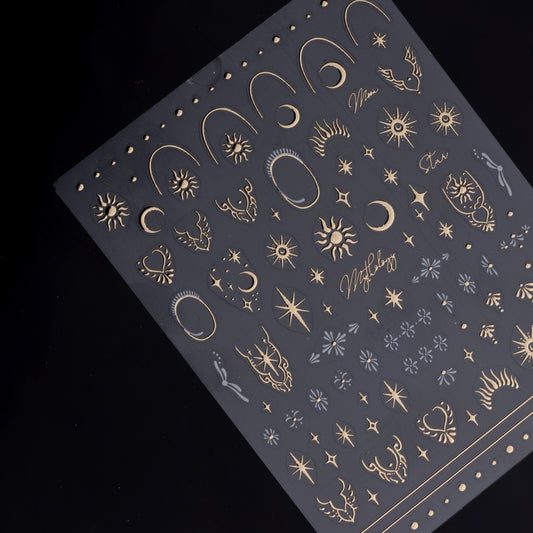 Priestess Nail Stickers (Gold)