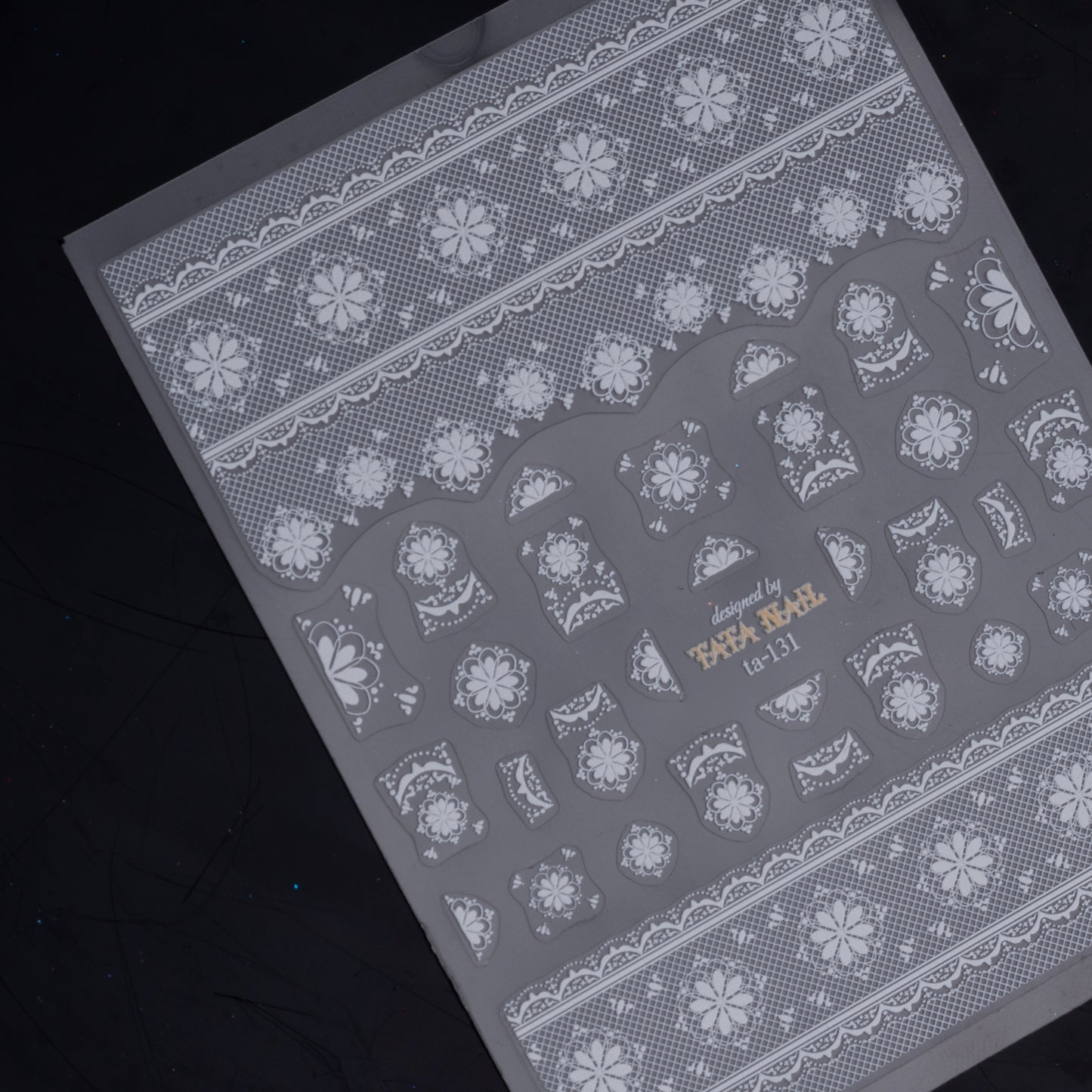 Regal Lace Nail Stickers (White)