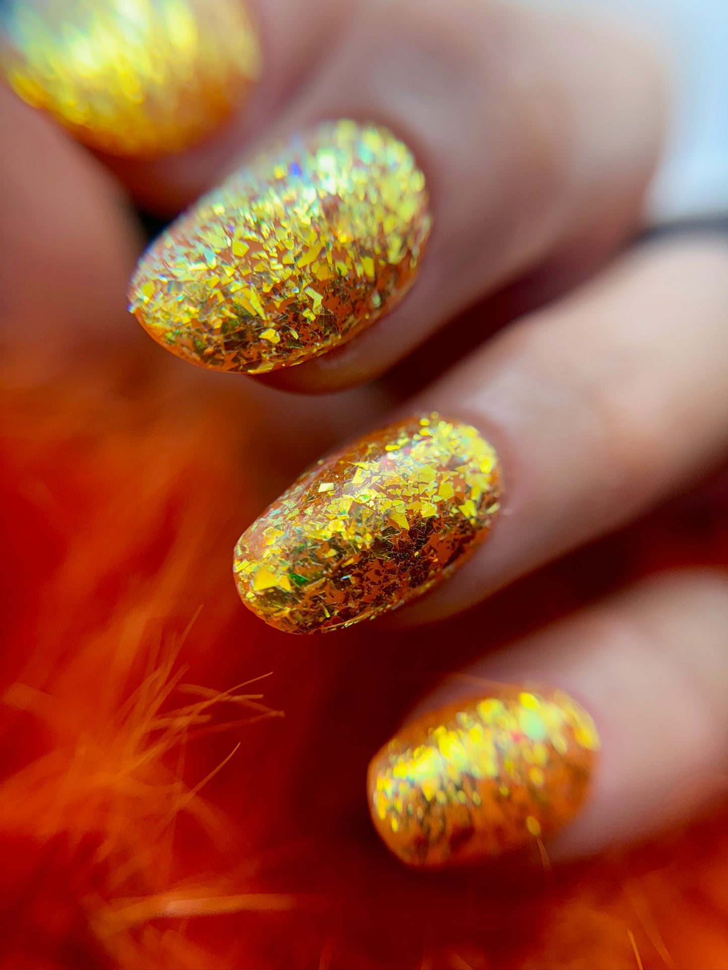 Tangerine Fleck Glitter