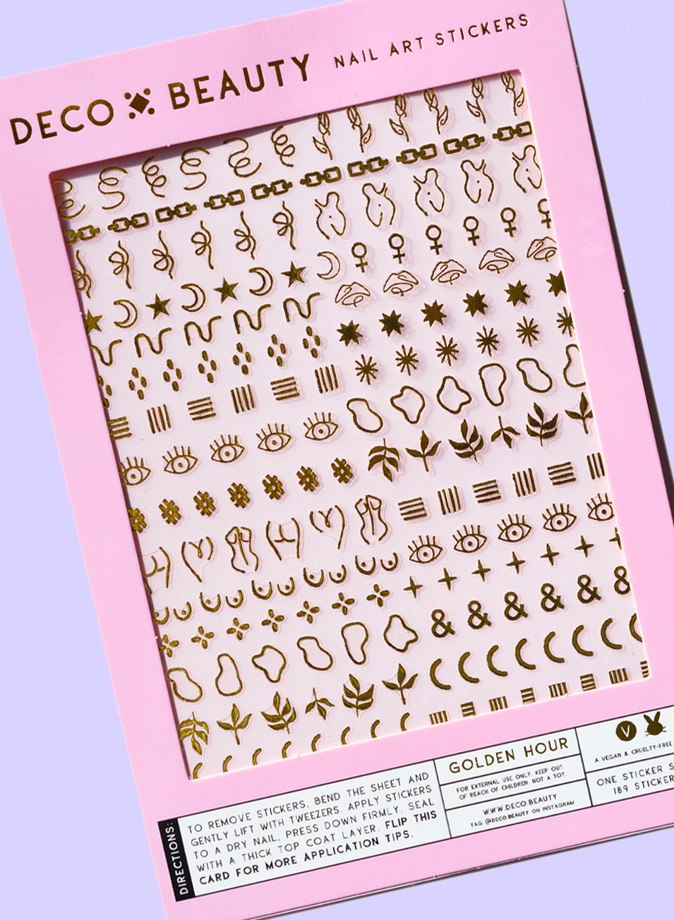 Golden Hour Nail Stickers