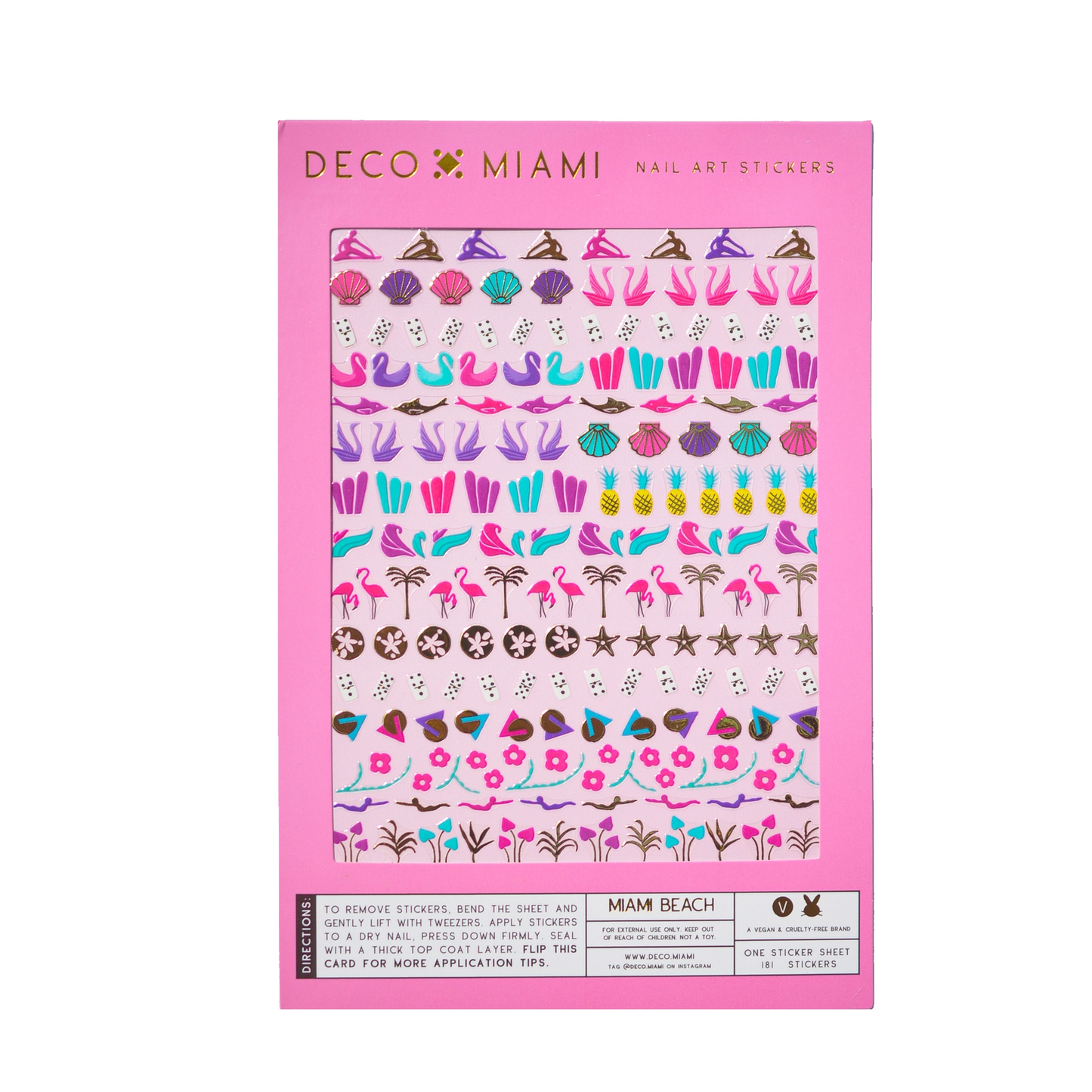 Miami Beach Nail Stickers