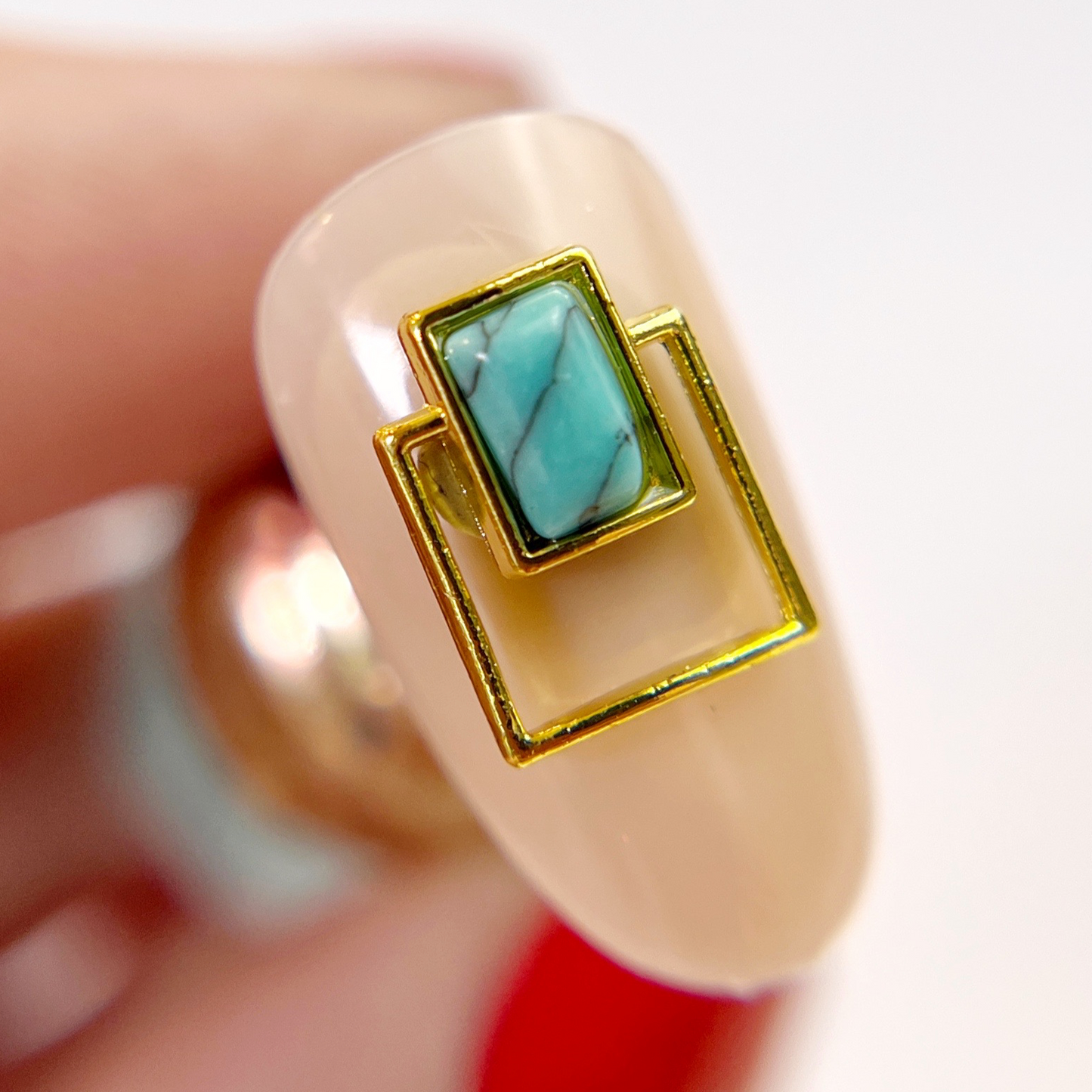 Geometric Turquoise Charm