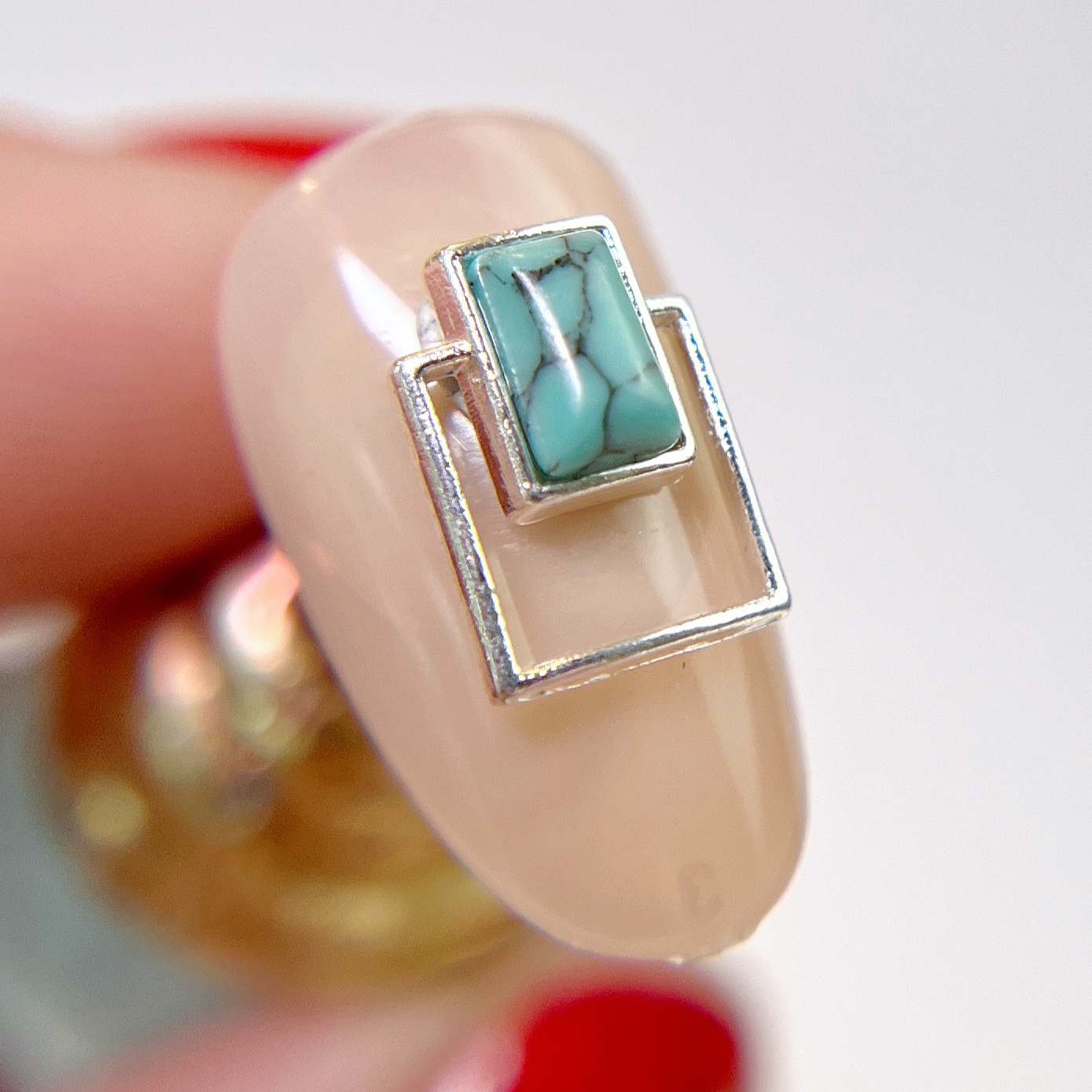 Geometric Turquoise Charm