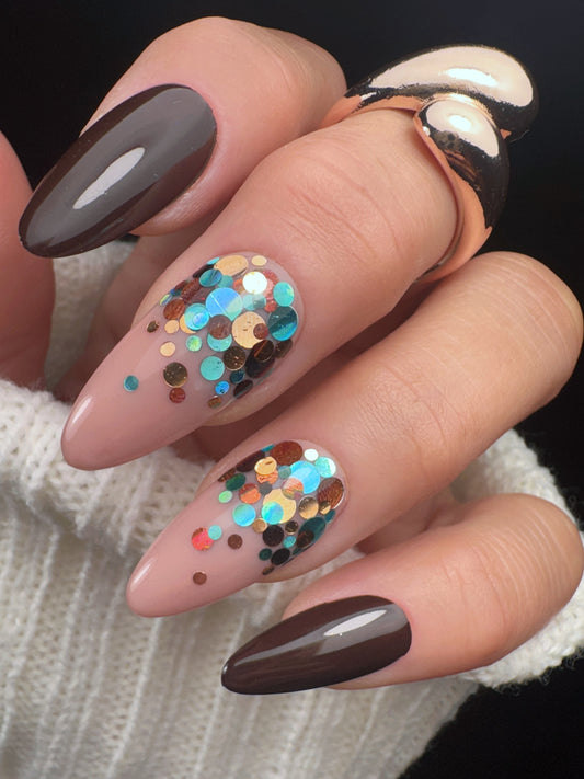 Peacock Spots Glitter