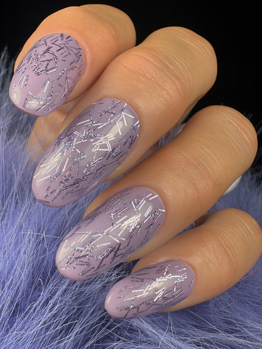 Lavender Tinsel Glitter