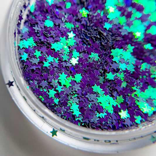 Tiny Stars Glitter - Purple
