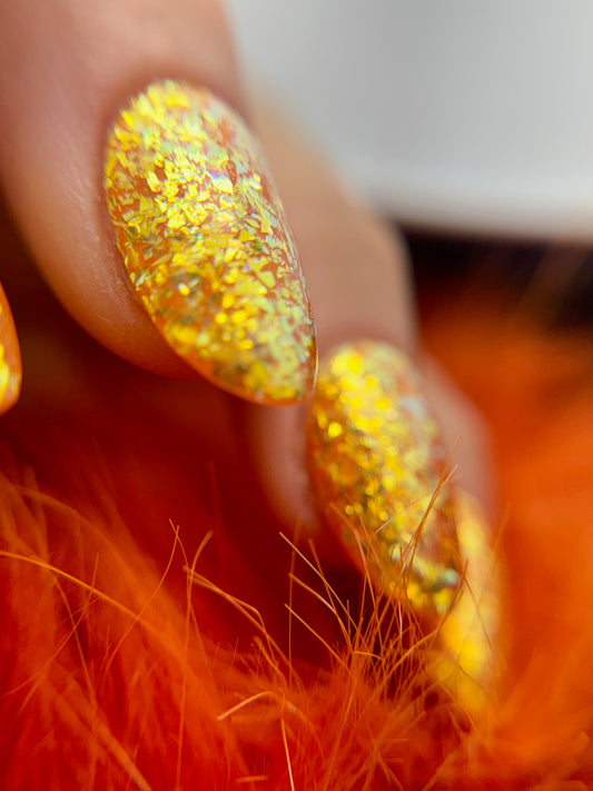 Tangerine Fleck Glitter