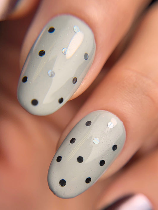 Slate Mini Spots Glitter
