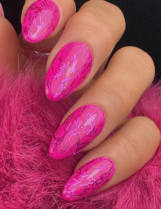 Hibiscus Tinsel Glitter