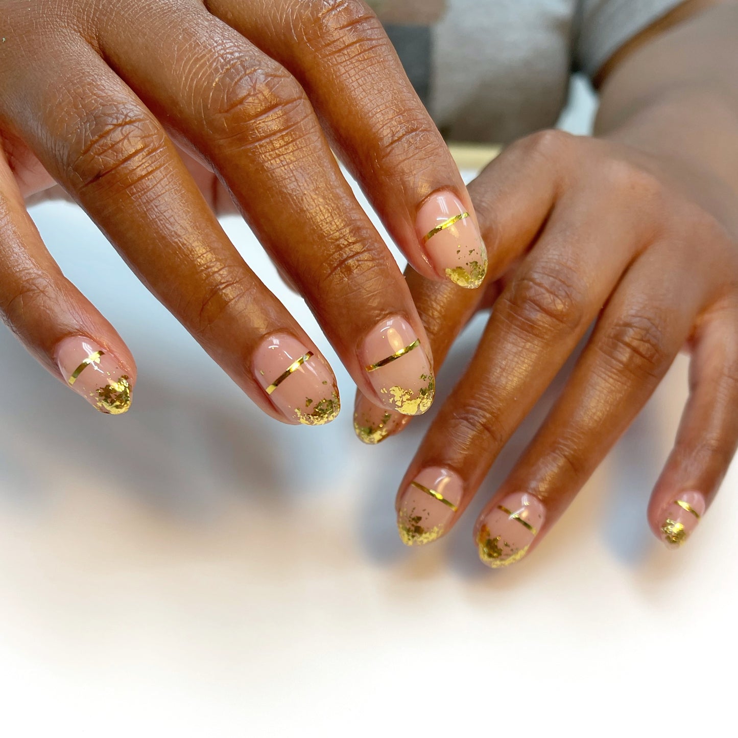 Gold Line Nail Stickers