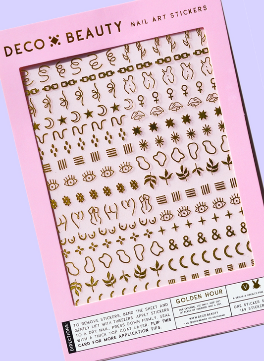 Golden Hour Nail Stickers